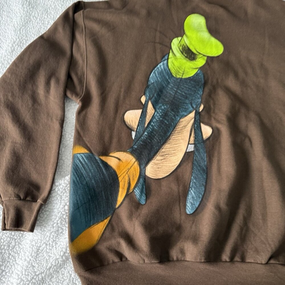 Disneyland Resort Walt Disney World 2XL Goofy Sweatshirt Hanes Brown HTF - Picture 10 of 12